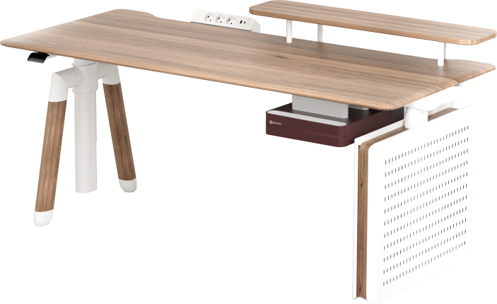 Комп’ютерний стіл з електрорегулюванням висоти Sihoo D07 1.6m Maple/White