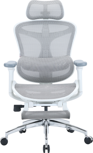 Крісло офісне з підставкою для ніг Sihoo DORO C300L Mesh White with footrest