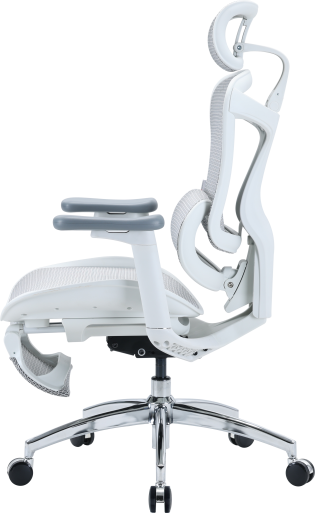 Крісло офісне з підставкою для ніг Sihoo DORO C300L Mesh White with footrest