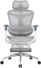 Крісло офісне з підставкою для ніг Sihoo DORO C300 Pro Mesh White with footrest