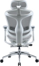 Крісло офісне з підставкою для ніг Sihoo DORO C300L Mesh White with footrest