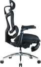 Крісло офісне з підставкою для ніг Sihoo DORO C300 Pro Mesh Black with footrest