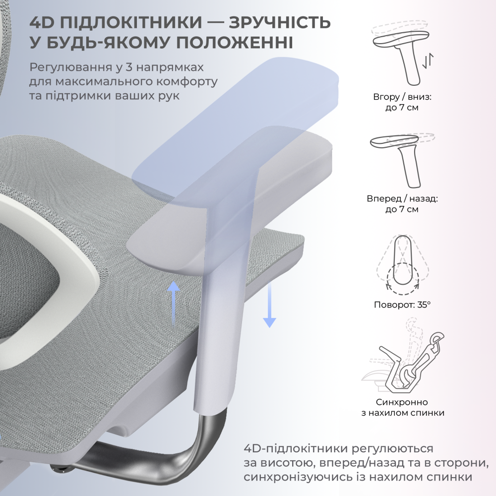 Крісло геймерське Sihoo Xallking X5C Mesh Grey