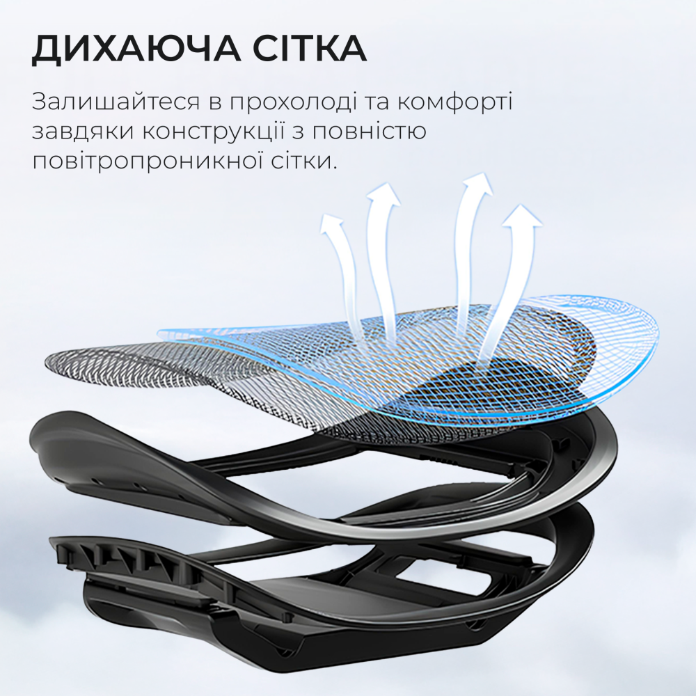 Крісло офісне з підставкою для ніг Sihoo DORO C300 Pro Mesh Black with footrest