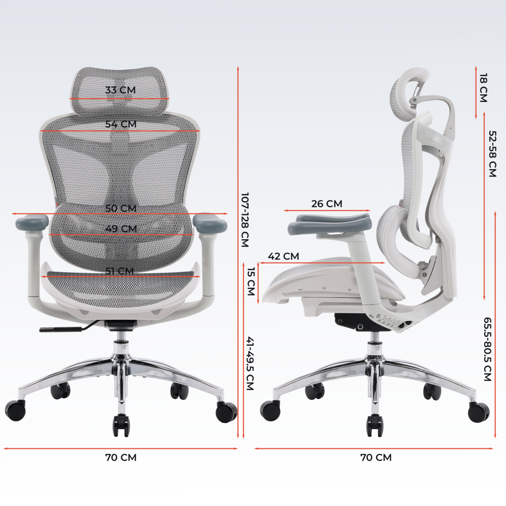 Крісло офісне Sihoo DORO C300L Mesh White