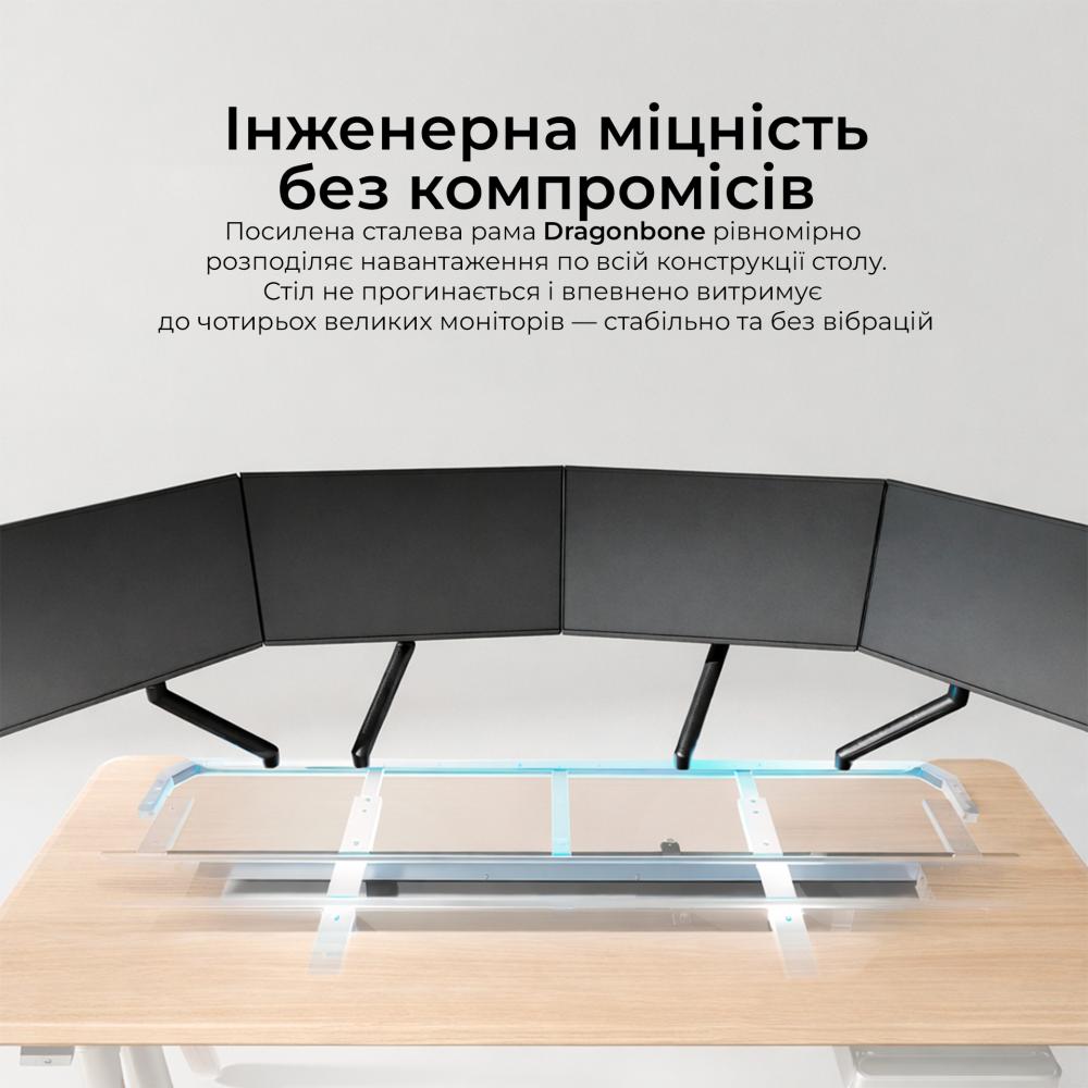 Комп'ютерний стіл з електрорегулюванням висоти Sihoo D07 1.8m Maple/White