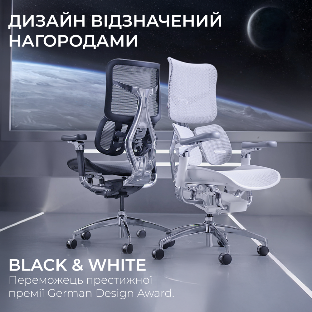 Крісло офісне Sihoo DORO S300 Mesh Light Grey