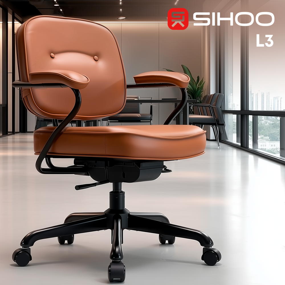 Крісло офісне Sihoo L3 PVC Brown